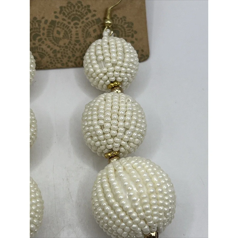 Treasure Beaded‎ Dangle Earrings 3.5